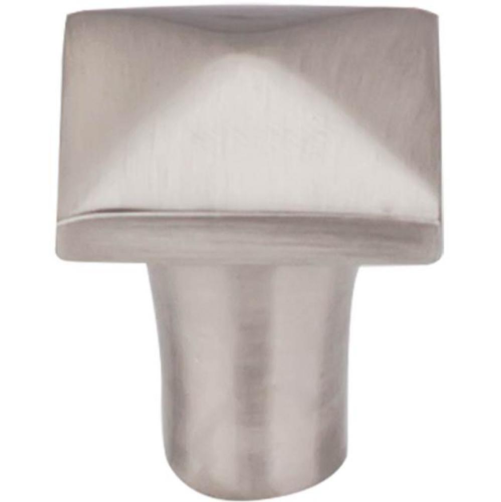 Aspen II Square Knob 7/8 Inch Brushed Satin Nickel