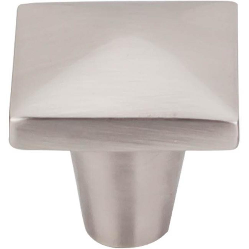 Aspen II Square Knob 1 1/4 Inch Brushed Satin Nickel