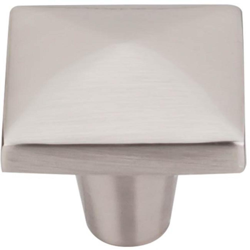 Aspen II Square Knob 1 1/2 Inch Brushed Satin Nickel