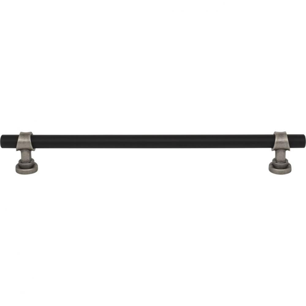 Bit Pull 8 13/16 Inch (c-c) Flat Black and Pewter Antique