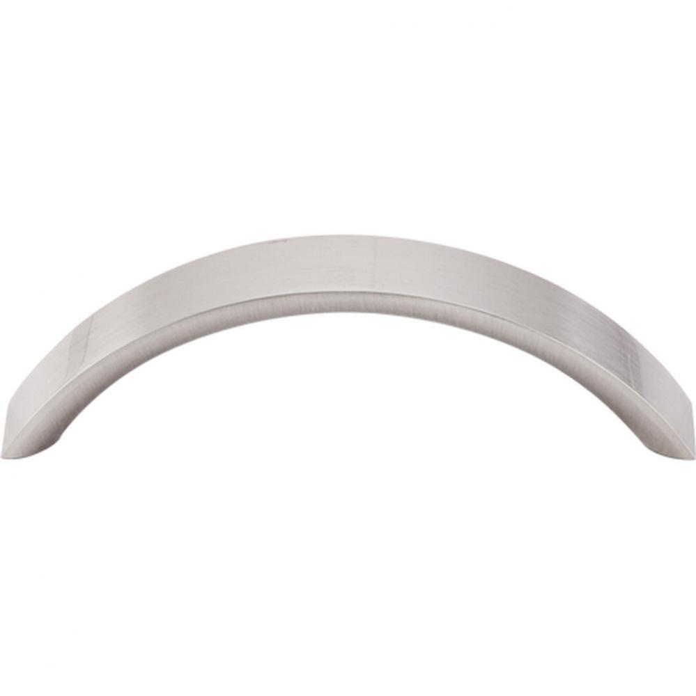 Crescent Pull 3 3/4 Inch (c-c) Brushed Satin Nickel