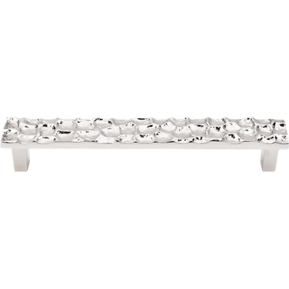 Cobblestone Pull 6 5/16 Inch (c-c) Polished Nickel