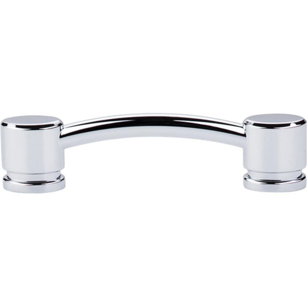 Oval Thin Pull 3 3/4 Inch (c-c) Polished Chrome