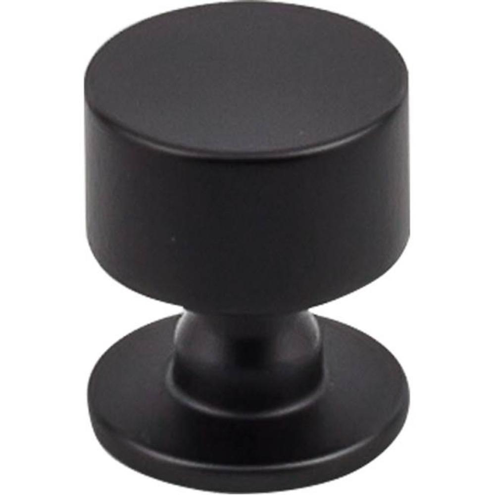 Lily Knob 1 1/8 inch Flat Black