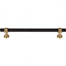 Top Knobs M2740 - Bit Pull 7 9/16 Inch (c-c) Flat Black and Honey Bronze