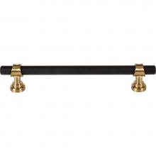 Top Knobs M2728 - Bit Pull 6 5/16 Inch (c-c) Flat Black and Honey Bronze