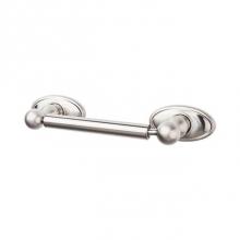 Top Knobs ED3BSNC - Edwardian Bath Tissue Holder Oval Backplate Brushed Satin Nickel