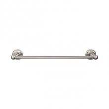 Top Knobs ED8BSNF - Edwardian Bath Towel Bar 24 In. Single - Rope Backplate Brushed Satin Nickel