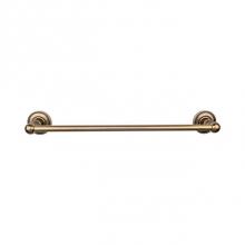 Top Knobs ED8GBZA - Edwardian Bath Towel Bar 24 In. Single - Beaded Bplate German Bronze