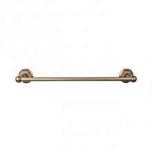 Top Knobs ED8GBZB - Edwardian Bath Towel Bar 24 Inch Single - Hex Backplate German Bronze