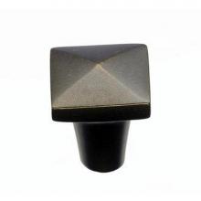 Top Knobs M1512 - Aspen Square Knob 7/8 Inch Medium Bronze