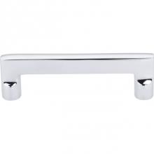 Top Knobs M1973 - Aspen II Flat Sided Pull 4 Inch (c-c) Polished Chrome