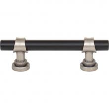 Top Knobs M2702 - Bit Pull 3 Inch (c-c) Flat Black and Pewter Antique