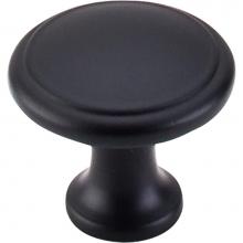 Top Knobs M378 - Ringed Knob 1 1/8 Inch Flat Black