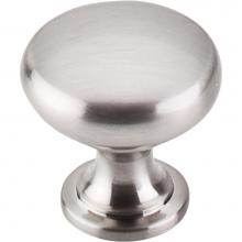 Top Knobs M410 - Hollow Round Knob 1 3/16 Inch Brushed Satin Nickel