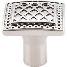 Top Knobs TK174PN - Trevi Square Knob 1 1/4 Inch Polished Nickel