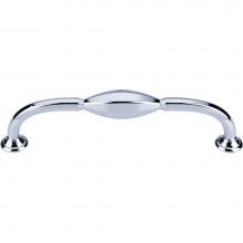 Top Knobs TK232PC - Chareau (R) D Pull 5 1/16 Inch (c-c) Polished Chrome