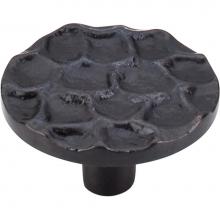 Top Knobs TK297CB - Cobblestone Round Knob 1 15/16 Inch Coal Black