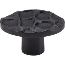 Top Knobs TK298CB - Cobblestone Oval Knob 2 Inch Coal Black