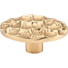 Top Knobs TK299BR - Cobblestone Oval Knob 2 5/8 Inch Brass