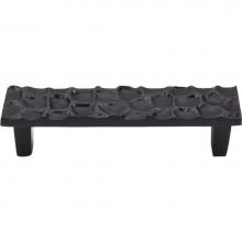 Top Knobs TK304CB - Cobblestone Pull 3 3/4 Inch (c-c) Coal Black