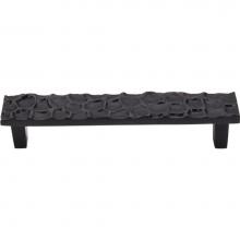 Top Knobs TK305CB - Cobblestone Pull 5 1/16 Inch (c-c) Coal Black