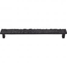 Top Knobs TK308CB - Cobblestone Pull 8 13/16 Inch (c-c) Coal Black