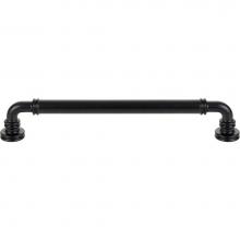 Top Knobs TK3144BLK - Cranford Pull 7 9/16 Inch (c-c) Flat Black