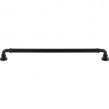 Top Knobs TK3146BLK - Cranford Pull 12 Inch (c-c) Flat Black