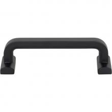 Top Knobs TK3162BLK - Harrison Pull 3 3/4 Inch (c-c) Flat Black