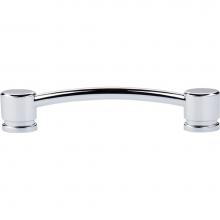 Top Knobs TK64PC - Oval Thin Pull 5 Inch (c-c) Polished Chrome