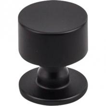 Top Knobs TK821BLK - Lily Knob 1 1/8 inch Flat Black