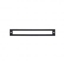 Top Knobs TK927BLK - Hollin Backplate 7 9/16 Inch Flat Black