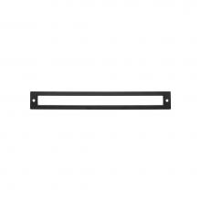 Top Knobs TK928BLK - Hollin Backplate 8 13/16 Inch Flat Black