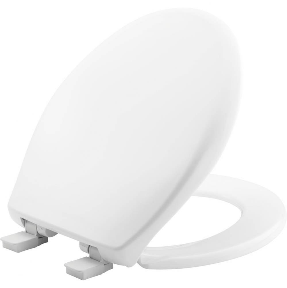 Bemis Affinity&#xae; Round Plastic Toilet Seat in Cotton White with STA-TITE&#xae; Seat Fastening