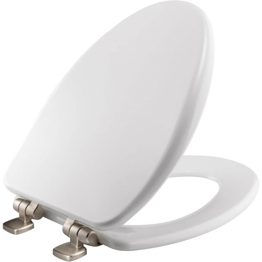 Bemis Alesio™ Elongated High Density™ Enameled Wood Toilet Seat in White with STA-TITE&#xae; S