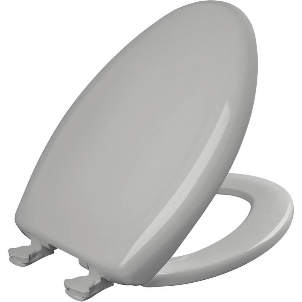 Elongated Plastic Toilet Seat with WhisperClose with EasyClean &amp; Change Hinge and STA-TITE in