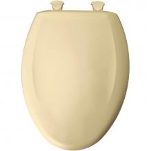 Bemis 1200SLOWT 341 - Elongated Plastic Toilet Seat in Jersey Cream with STA-TITE Seat Fastening System, Easy-Clean &