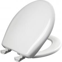 Bemis 7B200SLOWT 020 - Round Plastic Toilet Seat with WhisperClose with EasyClean & Change Hinge and STA-TITE in Cran