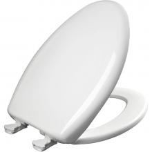 Bemis 1200SLOWT 020 - Elongated Plastic Toilet Seat with WhisperClose with EasyClean & Change Hinge and STA-TITE in