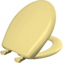 Bemis 200SLOWT 211 - Round Plastic Toilet Seat with WhisperClose with EasyClean & Change Hinge and STA-TITE in Yell