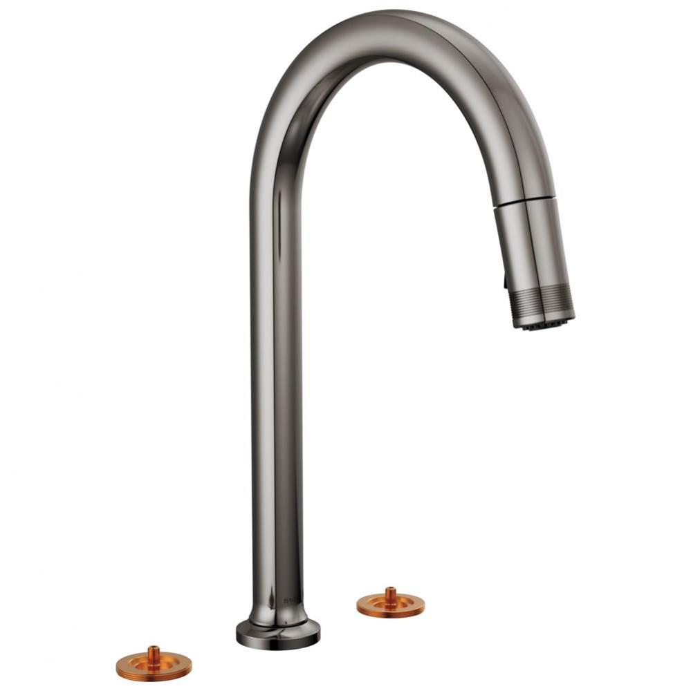 Kintsu&#xae; Widespread Pull-Down Faucet with Arc Spout - Less Handles