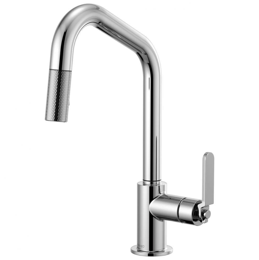 Litze&#xae; Pull-Down Faucet with Angled Spout and Industrial Handle