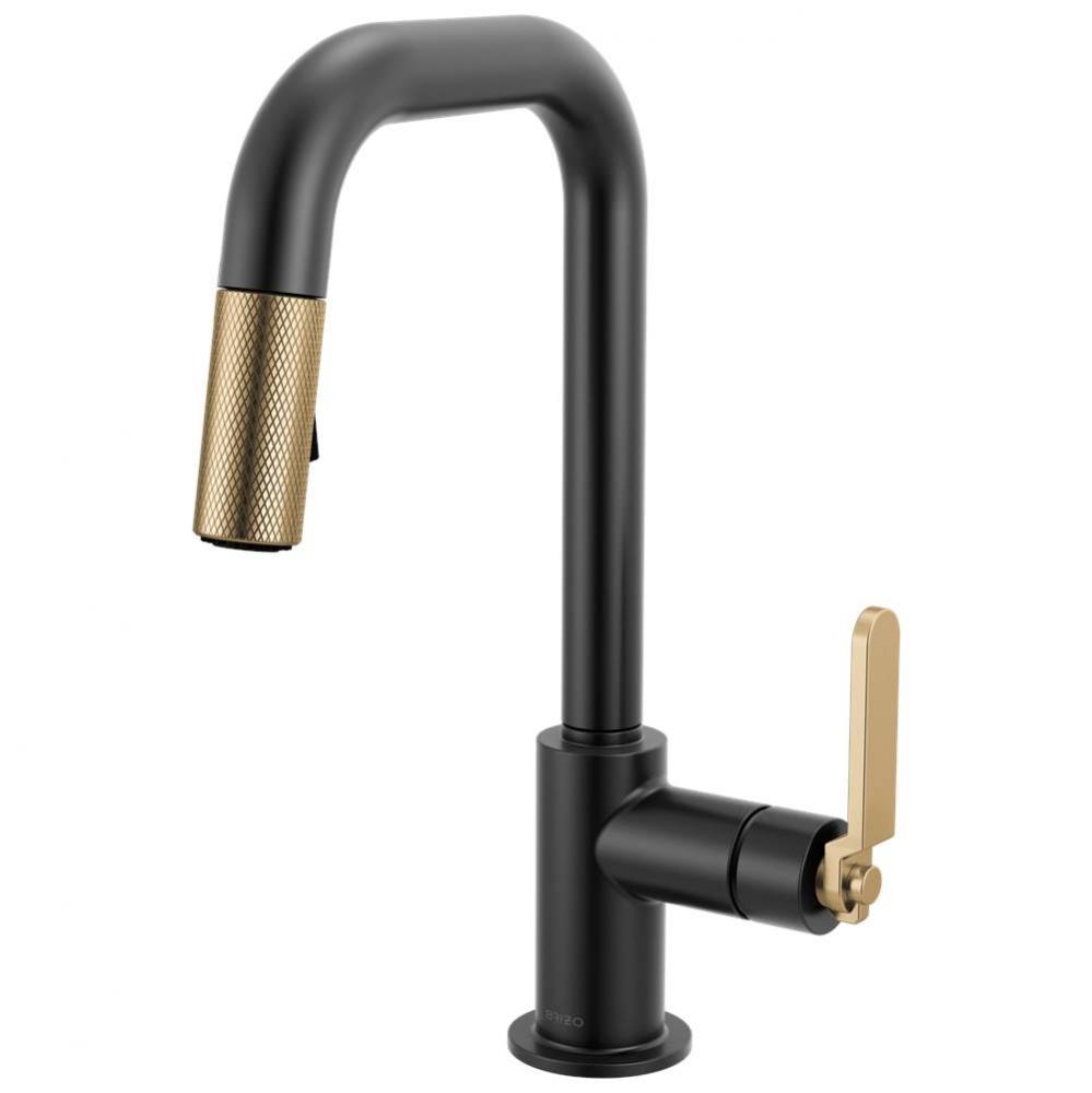 Litze&#xae; Pull-Down Prep Faucet with Square Spout - Industrial Handle