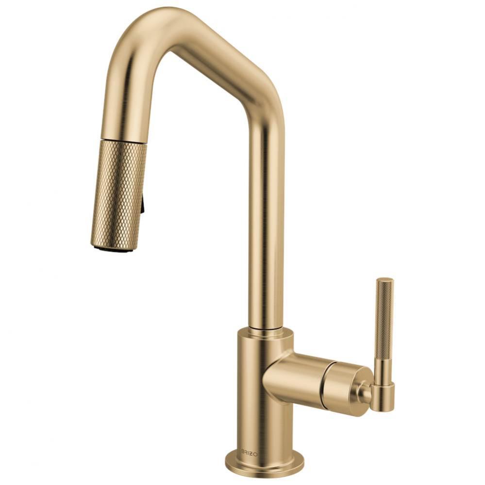 Litze&#xae; Pull-Down Prep Faucet with Angle Spout - Knurled Handle