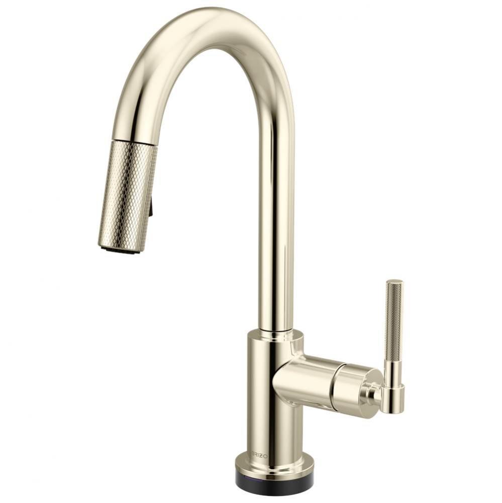 Litze&#xae; Smarttouch Pull-Down Prep Faucet with Arc Spout - Knurled Handle