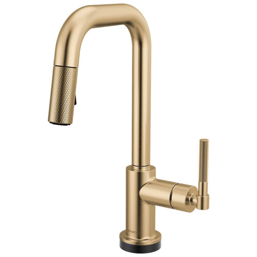 Litze&#xae; Smarttouch Pull-Down Prep Faucet with Square Spout - Knurled Handle