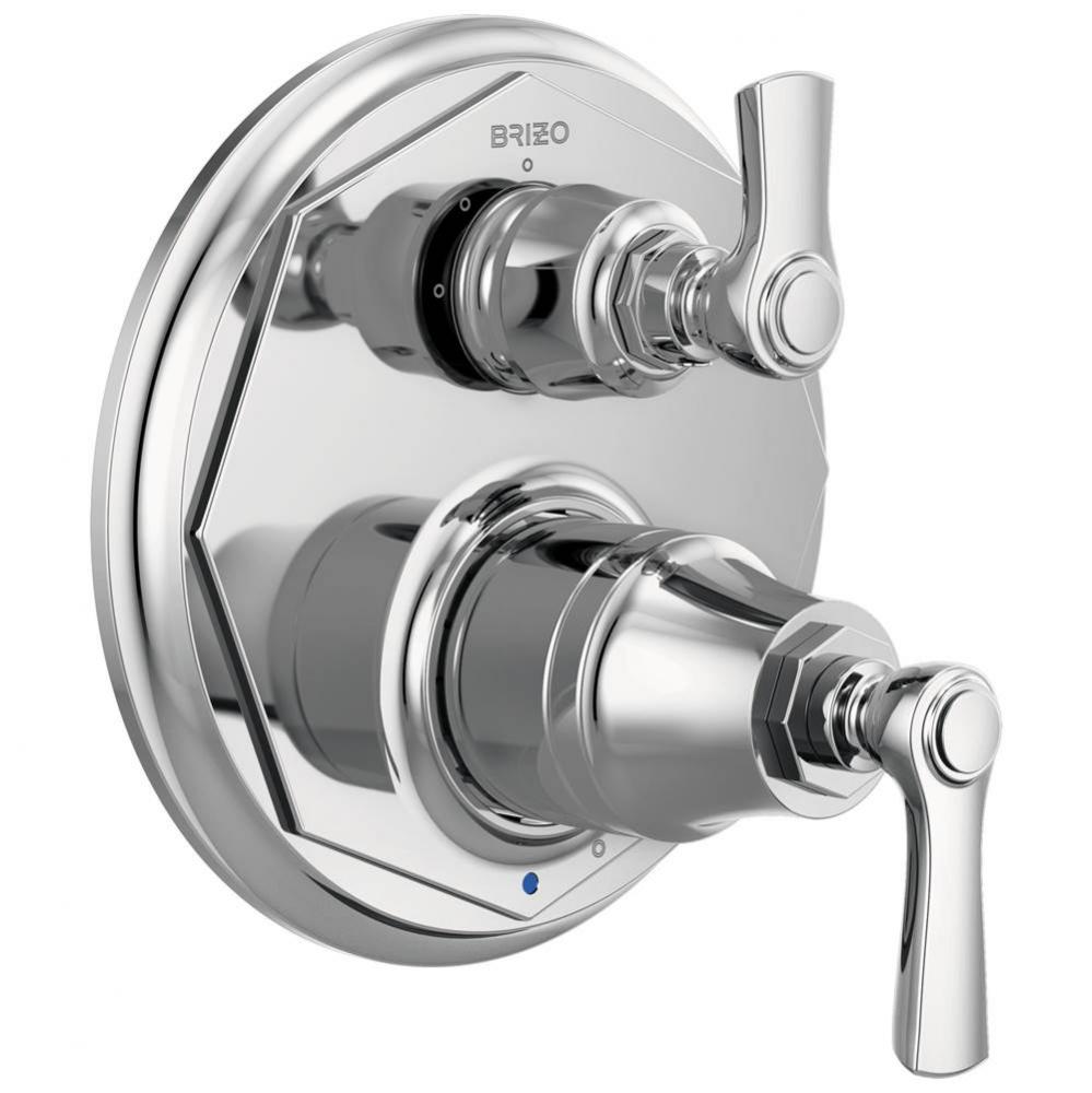 Rook&#xae; Pressure Balance Valve with Integrated 3-Function Diverter Trim