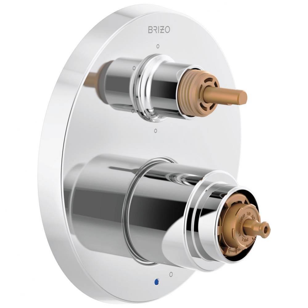 Odin&#xae; Pressure Balance Valve with Integrated 6-Function Diverter Trim - Less Handles