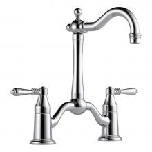 Brizo 62636LF-PC - Tresa: Two Handle Bridge Prep Faucet